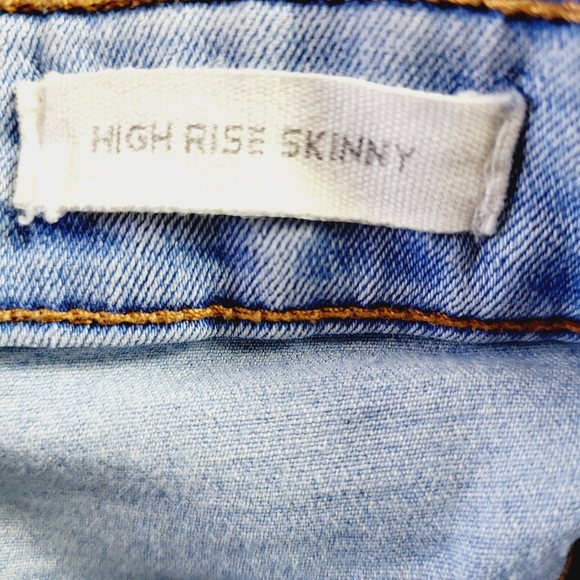 Profile by Ring of Fire Womens Light Blue High Rise Skinny Jeans - Picture 5 of 7